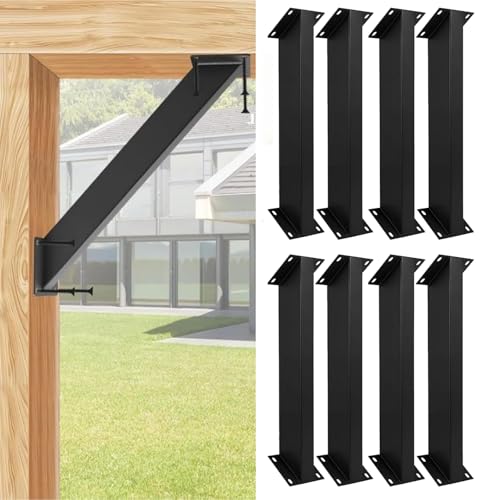 LQSYBHD 45-Degree Angle Bracket Heavy Duty Connector Corner Brace Inside Joint Pergola Accessories for Corners Bookshelves Headboards Countertops Sinks Corner Bracket(Size:8pcs)