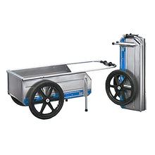 Tipke Manufacturing Company Foldit Do It All Aluminum Folding Cart, Blue Stripe and 5800 Bicycle Hitch for Foldit Marine Utility Cart