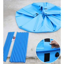 Pool Above Ground, PVC Canvas Pool with Support for Ponds Pool for Breeding Koi Aquaculture Pool Fish Pool Breeding Koi GardenLrrigation (Color : Blue, Size : 2.5x1m) (Blue 2.5x1.2m)