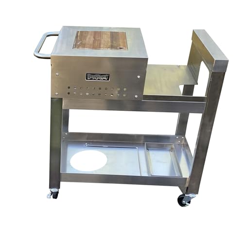Bayou Classic 700-183 Stainless Steel Accessory Workstation Cart Custom Designed for THE 2.5-gal Bayou® Fryer (Model# 700-725)