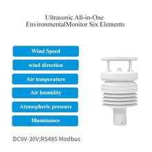 VWS006AF 6 in 1 Compact Weather Station Solar Radiation Sensor Irrigation Rain Agriculture Sensor Wind Speed Sens(VWS006AG)