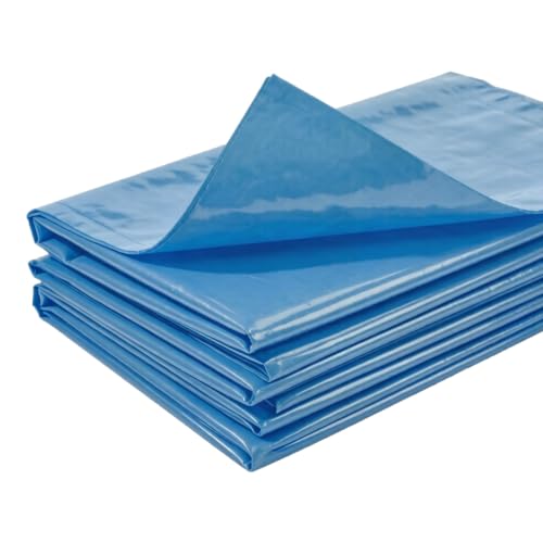 Liyadolaam HDPE Reinforced Pond Liner for Fountain Waterfall Easy to Cut Flexible Sealing Film Damp Proof Membrane Waterproof Polyethylene Sheeting(32.8x49.2ft)