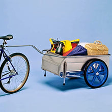 Tipke Manufacturing Company Foldit Do It All Aluminum Folding Cart, Blue Stripe and 5800 Bicycle Hitch for Foldit Marine Utility Cart