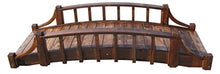 SamsGazebos Country Wood Garden Bridge 8' Brown