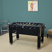 Sunnydaze 55-Inch Foosball Table Chrome Plated Steel Rods - Black