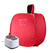 POGHDBXA Sauna Accessories, Portable Folding Steam Sauna Bag SPA Room Tent Box Without Steamer for One Person Weight Loss Full Body Slimming(Red)