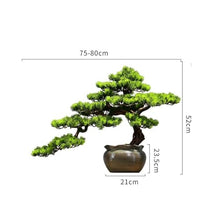 YXIANG56Q Fake Plants Simulation Bonsai Fake Green Plants Potted Plants Office Study Decorative Ornaments Hotel High-Grade Furnishings Bonsai Tree