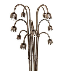 Meyda Lighting 63" High Pond Lily 12 Light Floor Base Bronze