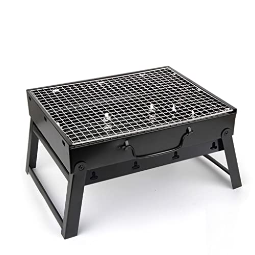 BBQ Grills Patio Stainless Steel Charcoal Grill Stove Outdoor Camping Picnic Burner Accessories Tools (D 35 * 27 * 20cm)