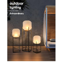 OUFULA Contemporary Outdoor Lawn Landscape Lamp Electric LED Waterproof Villa Garden Courtyard District Residential Quarters Landscape Lights (E H100cm Electric 1PCS)