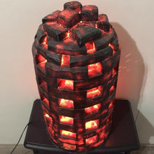 Guernsey Woollens Indoor Fireplace Simulated Charcoal Living Room Home Holiday Decoration Props Red Festive Decoration Electronic Charcoal 3D Fireplace