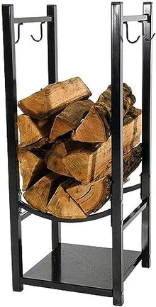 WXPWAMZ Heavy Duty Wrought Iron Firewood Rack Indoor Wood Holder for Logs Heavy Duty Wood Store and Firewood Rack for Firewood Storage