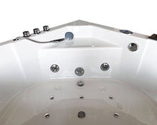 SIMBASHOPPING USA Whirlpool Corner Bathtub Hydrotherapy IBIZA 59.05