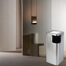 Hhaoran-9863 Ashtray Trash Can Hotel Lobby Stainless Steel Trash Can Vertical Shopping Mall Elevator Entrance Hotel Corridor Lobby Ashtray Standing Ashtray Outdoor for Patio (Color : C)