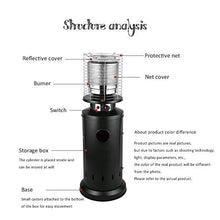 Patio Gas Heater Outdoor Heaters for Home Fast Heating Radiator Freestanding Stainless Steel Safety Cage Casing Low Energy Energy Efficient-13kw 150cm(59in) (150cm(59in) 13kw)