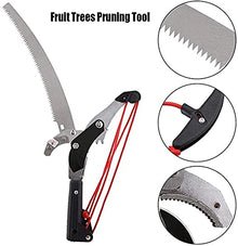 Telescopic Pole Saw High Stick Saw High Branch Shear, Pruning Saws For Trees And Shrubs 3.6-7.2M, Easy To Installation Cut And To Use (Color : 24ft/7.2m) (Color : 24ft/7.2m)