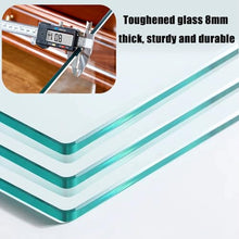 Hoiweqr Tempered Glass Table Top, Glass Table Top, Tempered Flat Edge Polish Glass Table Top, Heat-Strengthened Glass, Double Tempered Glass, Flat Tempered Glass Table Top (Size : 100x60cm)