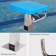 Heavy Duty Jump Stand Pool Diving Board,304 Stainless Steel Diving Board,15°Inclined Professional Diving Platform,Indoor Outdoor Competition Professional Diving Boards