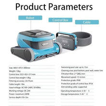 Robotic Pool Cleaner, Automatic Pool Vacuum Robotic with Control Box and APP Control, Wall Climbing Function, Smart Path Planning, for Pools up to 2691 Sq.ft