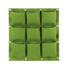 BBYYDS 9 Pockets Vertical Wall Hanging Planting Bags Garden Planter Non-Woven Fabrics Grow Flowerpot Balcony Decoration
