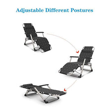 YYBOES Sun Loungers,Heavy Duty Sun Lounger Chair Garden Furniture,Camping Garden Deck Chairs Folding Recliner Reclining Waterproof Chaise Loungers Metal for Outdoor Office