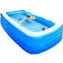 AQIANGJY Paddling Pool Oversized Thickened Inflatable Pool, Blow Up Pool with Comfortable Backrest, Backyard Pool for Kids/Toddlers/Adults Inflatable Swimming Pool