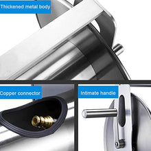 YEHOZZ Metal Heavy Duty Wall/Floor Mounted Hose Reel Cart Water Pipe Storage Holder with Hose Connector, Lawn & Garden Watering Equipment,Rack+25mHose