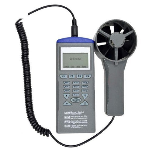 GOWE Handheld Hygrothermograph Air Temperature and Air Flow Meter Anemometer with Wind Speed rRange 0.6~32 m/s