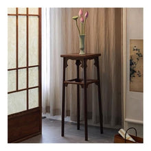 LUYOUBOZHU Vase Stand Chinese Simple Black Walnut Bonsai Stand, Living Study Tea Room Flower Table