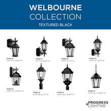 Progress Lighting Welbourne Outdoor Post Lantern Light, Black
