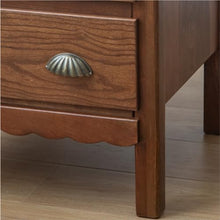 SONGCHAO Night Stand Vintage Cherry Wood Bedside Table with Drawer Side Table Outdoor Small Side Table Home Beverage Table Living Room Tables