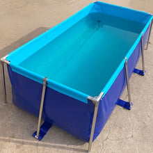 Outdoor Pool for Adults, 3 4 6 8 10 Ft Swimming Pools Above Ground for Backyard Garden Summer Water Party, Non Inflatables Family Pools, Container Pond, Water Storage Tank(Height 23in/60cm lxw 2x2m/8x