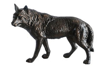 NIFAO Life Size Prowling Fox Handcrafted Aluminum, 42" L x 14" W x 34" H