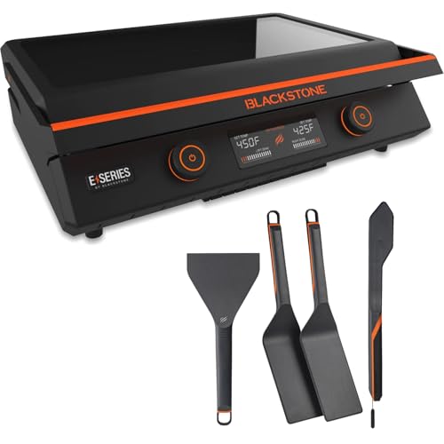 22 Inch Electric Griddle Nonstick with Lid, 8001 E-Series Tabletop Large Griddle By Blackstone with Blackstone Griddle Accessories For Indoor and Outdoor Use