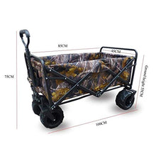 Garden Carts 4-Wheel Beach Wagon Folding Wagon Garden Cart Garden Trolley Heavy Duty Foldable Pull Wagon Hand Cart Folding Cart Wagon Truck Wheelbarrow (#1)