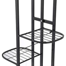 SIDUFHAOPKLL 1pcs Plant Shelves Iron Potted Flower Stand Rack Multiple Pot Holder Shelf Indoor Outdoor Planter Display Organizer