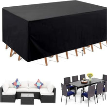 Furniture Cover Outdoor Patio Garden Waterprof Set Furniture Rain And Snow Chair Sofa Table Cover(Black,140x140x140cm)