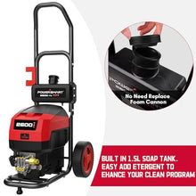 PowerSmart 80V 2600PSI Cordless Electric Pressure Washer, 6.0AH Battery Charger 1.2GPM, Battery Powered Electric Power Washer with 35FT Hose Reel, 27FT Hose, 5in1 Nozzle Set, Onboard Soap Tank