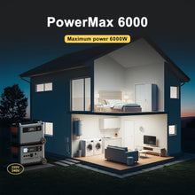 PowerMax 6000 Solar Generator with 400W Solar Panel, 120V/240V