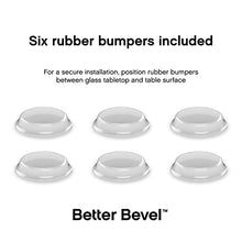 The Better Bevel 48 inch Round Glass Table Top - Clear Tempered Glass Surface Protector - Safe Flat Polished Edge - Coffee, Dining and End Table