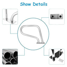Pool Handrail Pool Stair Rail Pool Railings Pool Railings, Easy-to-Assemble Hand Grab Rail, 304 Stainless Steel Safety Grips for Inground Pool Entry