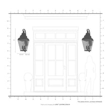 Livex Outdoor Wall Lantern 4 Light Black