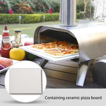 Yioryo Pizza Ovens, 12 Inch Pizza Oven Cooking Wood Fired Pizza Maker Portable Stainless Steel Pizza Grill, Wood Pellet, Silver Portable Party Use(Standard Configuration)