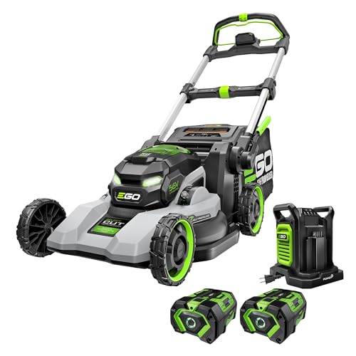 EGO POWER+ Electric Lawn Mower, Self-Propelled Cordless with 22" Super Composite Deck, Includes (2) 56V 6.0Ah Batteries and 560W Charger - LM2244SP-2