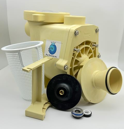 Pool Princess Heavy Duty Whisperflo/Intelliflo Housing,Wet End Kit, All Items Included Including Hardware, Impeller and gaskets PP-357149-0 Replaces (357149, 350015, 075455) (1.5 HP)