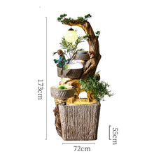 GLigeT Outdoor Water Fountain Garden Water Fountain Landscape, Outdoor Decoration in Living Room, Circulating Water Decoration in Courtyard Office Outdoor Fountain (Size : L)