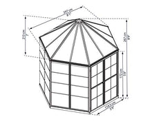 Palram Canopia Oasis Greenhouse 7' x 8' x 9' Gray