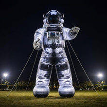 13 ft Giant Inflatable Astronaut with LED Lights, Standing or Hanging Spaceman Blow Up Decoration for Outer Space Themed Parties, Events Decor, Stage Props, Outdoor Display