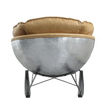 Oosofi Top Grain Leather Rocking Chair