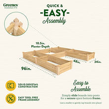 Greenes Fence Premium Cedar Raised Garden Bed, 8' x 8' x 10.5" (3/4" Thick) U-Shaped Bed - Made in USA with North American Cedar